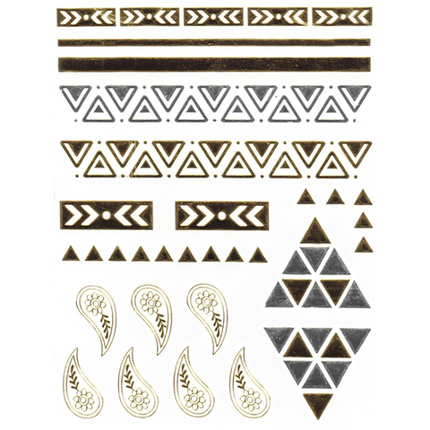 Little Dirty Gypsy Silver & Gold Metallic Flash Tattoos - Yourbosslady