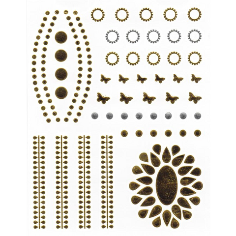 Get that Glow Silver & Gold Metallic Flash Tattoos - Yourbosslady