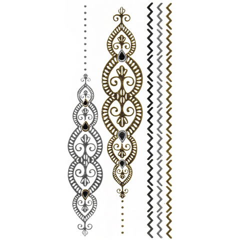 Gold Goddess Cleopatra Metallic Flash Tattoos - Yourbosslady