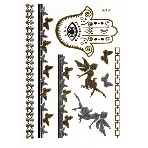 Hamsa Hand of God Metallic Flash Tattoos - Yourbosslady