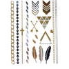 Bohemian Chic Silver & Gold Metallic Flash Tattoos - Yourbosslady