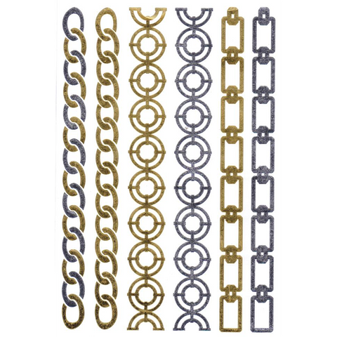 Fancy Roman Silver & Gold Metallic Flash Tattoos - Yourbosslady