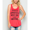 Pink Proud Supporter of Messy Hair & Sweatpants Graphic Tank Top - Yourbosslady
