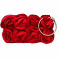 Ruffled Roses Crystal Bracelet Bag - Yourbosslady