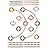 Spanish Clover Silver & Gold Metallic Flash Tattoos - Yourbosslady