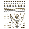 Hearts & Pearls Silver & Gold Metallic Flash Tattoos - Yourbosslady