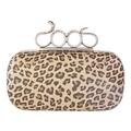 Hot Spots Leopard clutch with Snake knuckle ring - Yourbosslady