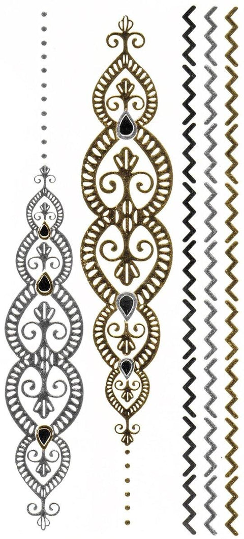 Gold Goddess Cleopatra Metallic Flash Tattoos - Yourbosslady
