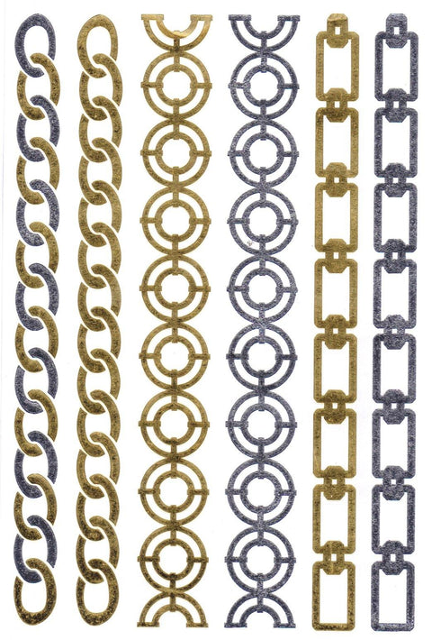 Fancy Roman Silver & Gold Metallic Flash Tattoos - Yourbosslady