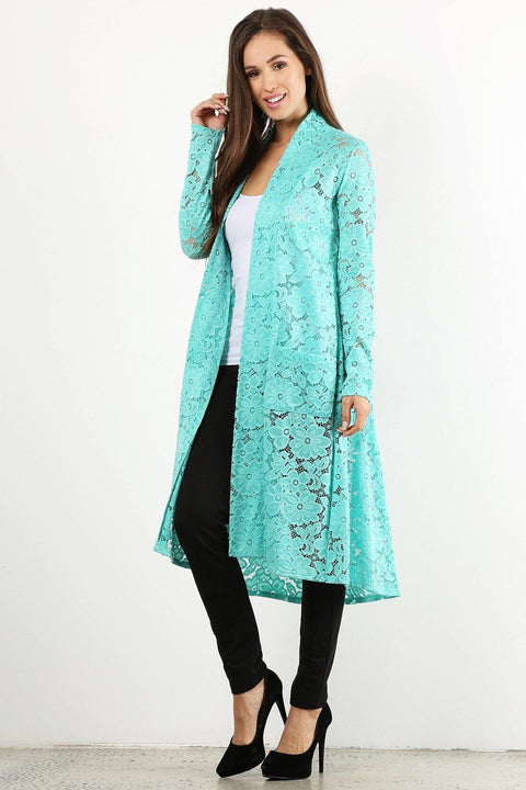 Lace Appeal Floral Cardigan - Yourbosslady